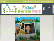 Tablet Screenshot of kidsdentalpark.com